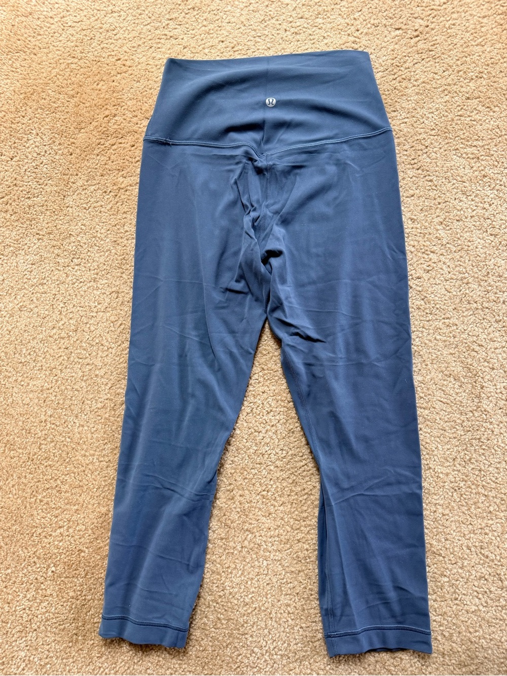 lululemon athletica Girls' Navy Cropped High-Waist Leggings